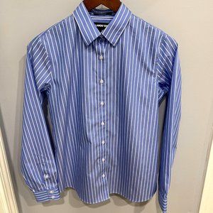 Women's Land's End 100% Cotton Iron-Free Oxford Button Up Shirt (4)